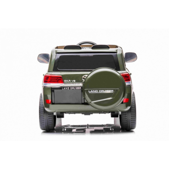 Toyota Land Cruiser na akumulator Zielony + Pilot + Schowek + EVA + Wolny Start + LED MP3